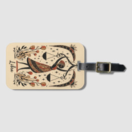 ラゲッジタグライブラシナル〔占星術の〕十二宮図アート ラゲッジタグ