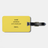 ラゲッジタグ付き/レザーストラップHAPPY MONSTERS ラゲッジタグ (裏面横)