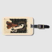 ラゲッジタグ山羊座シナ〔占星術の〕十二宮図アート ラゲッジタグ (正面横)