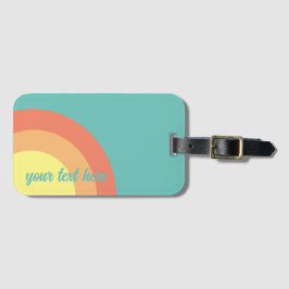 ラゲッジタグ虹のターゲット虹の青、桃 ラゲッジタグ