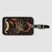 ラゲッジタグ蠍座シナ〔占星術の〕十二宮図アート ラゲッジタグ (正面横)