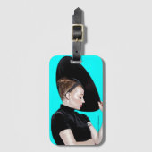 ラゲッジタグ.ティファニーさくらんぼパイ。 ラゲッジタグ (正面縦)