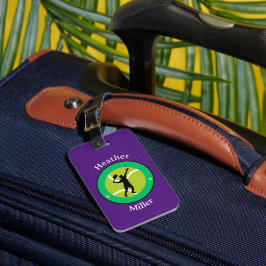 ラゲッジタグ – テニスプレーヤーパーソナライズされた-