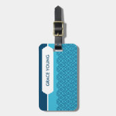 ラゲッジタグ：：ロパターン（の模様が）あるゼットアクア+マリーン ラゲッジタグ (正面縦)