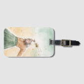 ラゲッジタグ |花付き女の子 (正面横)