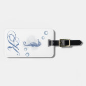 ラゲッジパーソナライズされたタグシーホース海ビーチ ラゲッジタグ (正面横)