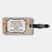 ラゲッパーソナライズされたグカントリーバーンウッドレーストリ ラゲッジタグ (裏面横)