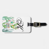 ラゲッパーソナライズされたグタグボホラマボヘミアンカクティー ラゲッジタグ (正面横)