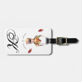 ラゲッパーソナライズされたグタグboho deer Buck head Brown ラゲッジタグ (正面横)