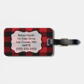 ラゲッパーソナライズされたジタグビーチサンセットパームツリーセント ラゲッジタグ (裏面横)