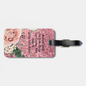ラゲッパーソナライズされたジタグ幾何学的ガーデンバラ ラゲッジタグ (裏面横)