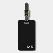 ラゲッパーソナライズされたジタグ、花嫁のギフトブラック ラゲッジタグ (正面縦)