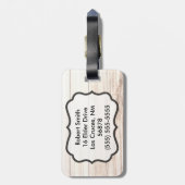 ラゲパーソナライズされたージタグブーツカントリ素朴ーウェスト ラゲッジタグ (裏面縦)