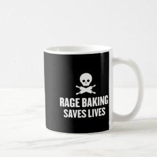 ラゲベーキングで命が救われるドクロおもしろいパン職人料理人シェフ コーヒーマグカップ