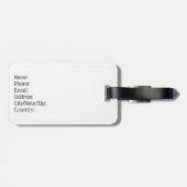 ラゲージタグパーソナライズされたスケルトンボクシング絵画ズ ラゲッジタグ (裏面横)