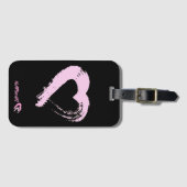 ラゲージタグピンクハート ラゲッジタグ (正面横)