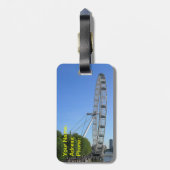 ラゲージタグ付きロンドンアイフェリスホイール ラゲッジタグ (裏面縦)