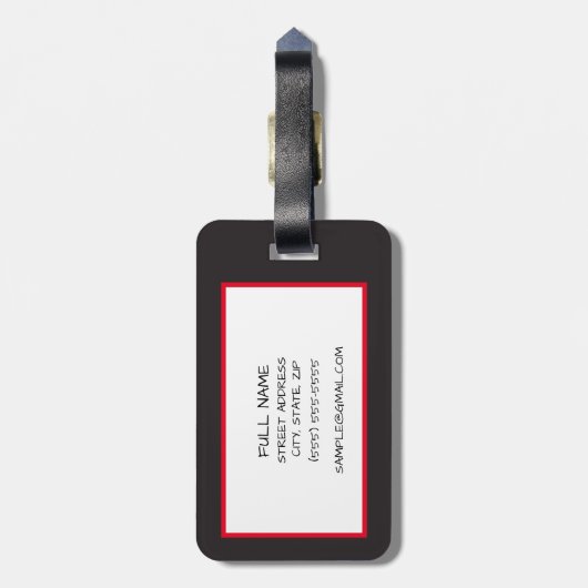 ラゲージタグ (裏面縦)