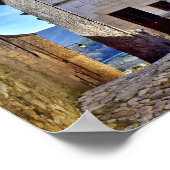 ラコステ市の有名な通りフランスヨーロッパ ポスター (角)