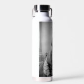 ラコタのリーダー座るブル先住民アメリカインディアン ウォーターボトル (正面)