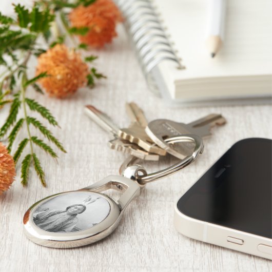 ラコタのリーダー座るブル先住民アメリカインディアン キーホルダー (側面)