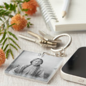 ラコタのリーダー座るブル先住民アメリカインディアン キーホルダー (正面右)