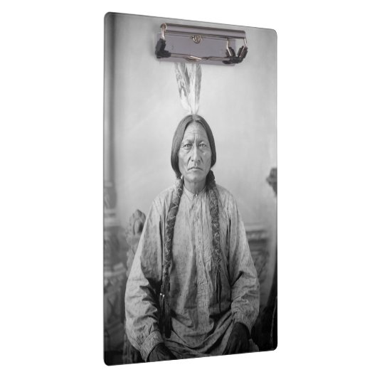 ラコタのリーダー座るブル先住民アメリカインディアン クリップボード (右)