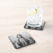 ラコタのリーダー座るブル先住民アメリカインディアン コースター (右側)