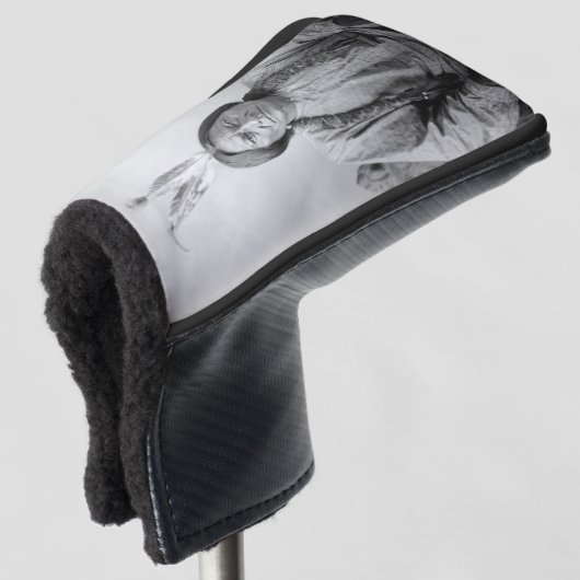 ラコタのリーダー座るブル先住民アメリカインディアン ゴルフヘッドカバー (3/4 正面)