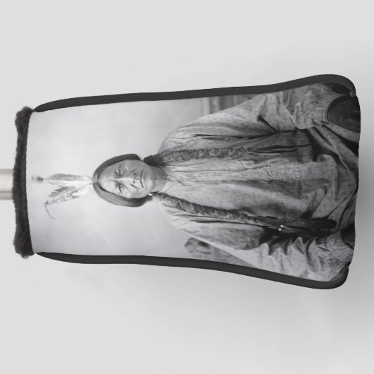 ラコタのリーダー座るブル先住民アメリカインディアン ゴルフヘッドカバー (正面)