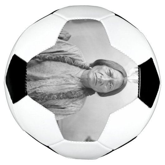 ラコタのリーダー座るブル先住民アメリカインディアン サッカーボール (回転)