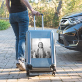 ラコタのリーダー座るブル先住民アメリカインディアン シール (スーツケースインサイチュ)