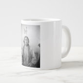 ラコタのリーダー座るブル先住民アメリカインディアン ジャンボコーヒーマグカップ (正面右)