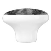 ラコタのリーダー座るブル先住民アメリカインディアン セラミックノブ (側面)