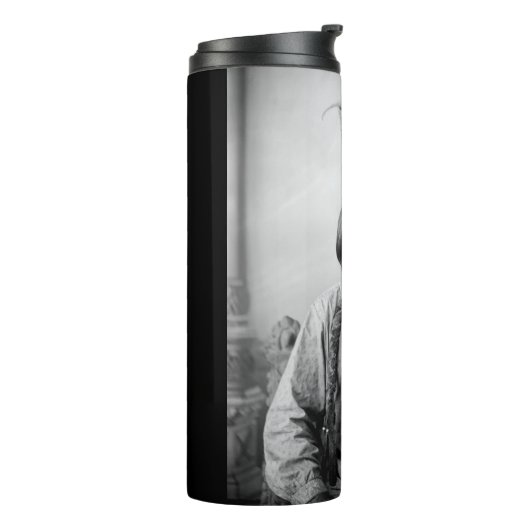 ラコタのリーダー座るブル先住民アメリカインディアン タンブラー (回転左)