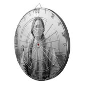 ラコタのリーダー座るブル先住民アメリカインディアン ダーツボード (正面右)