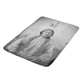 ラコタのリーダー座るブル先住民アメリカインディアン バスマット (アングル)