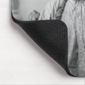 ラコタのリーダー座るブル先住民アメリカインディアン マウスパッド (コーナー)