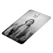 ラコタのリーダー座るブル先住民アメリカインディアン マグネット (左側)