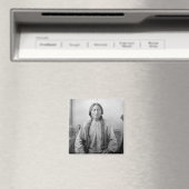 ラコタのリーダー座るブル先住民アメリカインディアン マグネット (インサイチュ (食洗機))