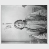 ラコタのリーダー座るブル先住民アメリカインディアン ラッピングペーパー (フラット)