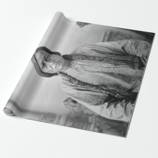 ラコタのリーダー座るブル先住民アメリカインディアン ラッピングペーパー (アンロールド)