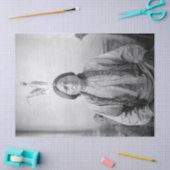 ラコタのリーダー座るブル先住民アメリカインディアン 薄葉紙 (クラフト)