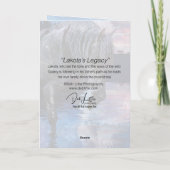 ラコタのレガシー – グリーティングカード (裏面)