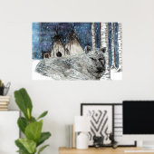 ラコタウィンタープリント ポスター (ホームオフィス)