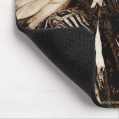 ラコタヒストリック先住民アメリカンチーフイーグルドッグ マウスパッド (コーナー)