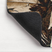 ラコタヒストリック先住民アメリカンチーフイーグルドッグ マウスパッド (コーナー)