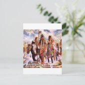 ラコタ先住民アメリカ自然諺 ポストカード (スタンド正面)