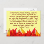 ラコタ祈りの言葉葉書 ポストカード (正面/裏面)