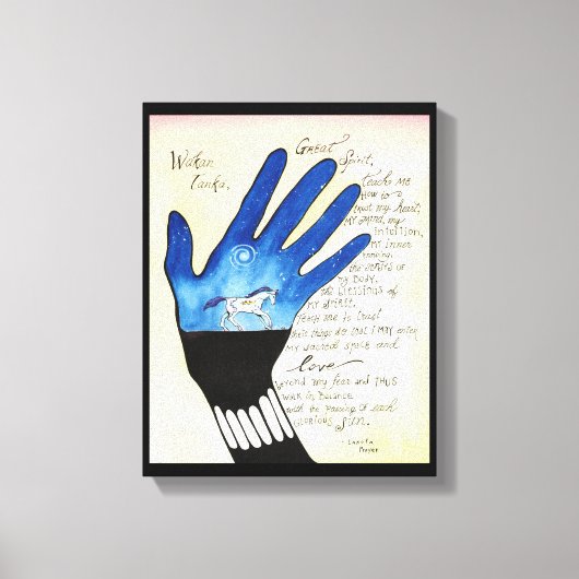 「ラコタ祈りの言葉」 キャンバスプリント (正面)